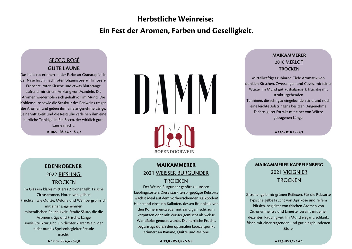Herbstliche Weinreise: Ein Fest der Aromen, Farben und Geselligkeit.